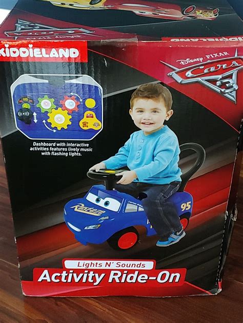 Disney Pixar Cars 3 Lightning Mcqueen Activity Ride On Toy for Toddler