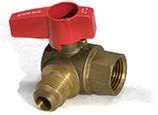 Angled Gas Ball Valve Flare X Fip Easyflex