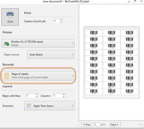 Create a Simple Barcode Sheet | BarCodeWiz