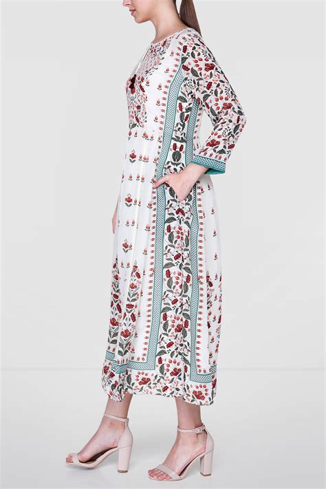 Buy White Printed Tunic By Anita Dongre At Aashni And Co