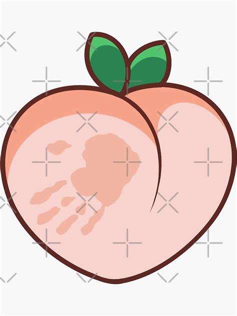 Hand Print On Peach Sticker For Sale By Brosecreations Redbubble