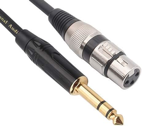 Siyear Ft Xlr Female Pin To Mm Inch Mono Male Audio Y