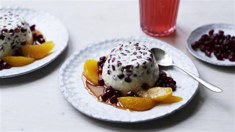 Pomegranate Panna Cotta With Pomegranate And Orange Caramel Recipe