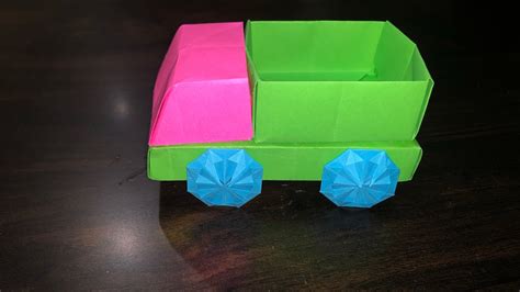 🚛origami Truck How To Make Simple Tuck With Paper Youtube