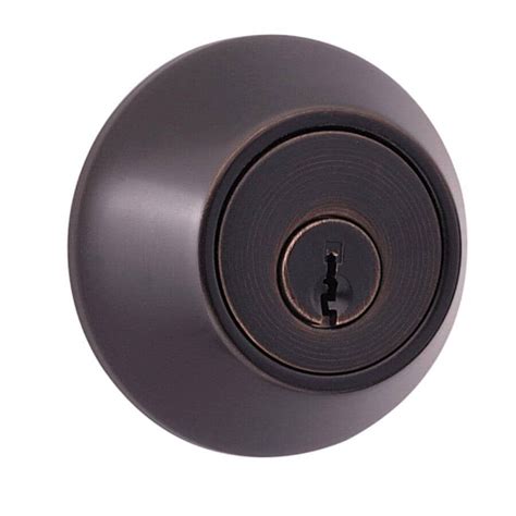 Weiser Lock Venetian Bronze Single Cylinder Safelock Deadbolt Lock At New Canadians Lumber