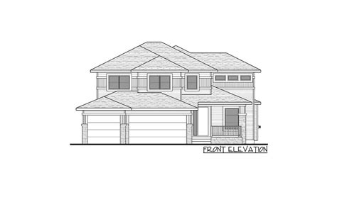 Contemporary 2-Story House Plan with Bonus Room and Finished Basement ...