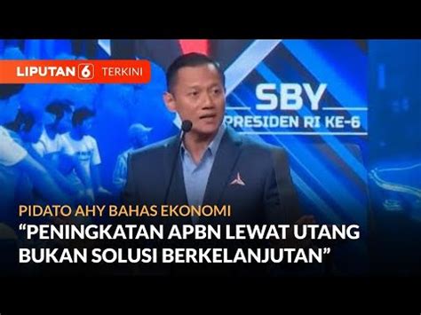 Singgung Utang Untuk Tingkatkan Belanja Negara AHY Bukan Solusi