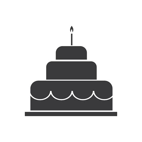 Premium Vector Birthday Cake Icon Vector Design Template