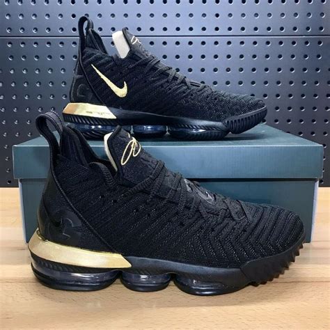 Nike LeBron 16 XVI “I'm King” Black Metallic Gold BQ5969 007 Men’s Size ...