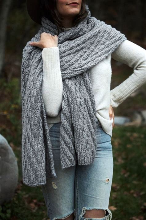 Elysian Blanket Scarf Knitting Pattern Two Of Wands Tricot Echarpe