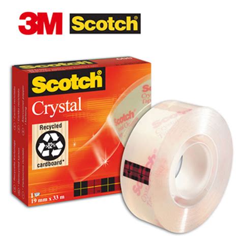 Scotch® Crystal Cinta 600 Transparente Con Acabado Brillante 19 Mm X 33