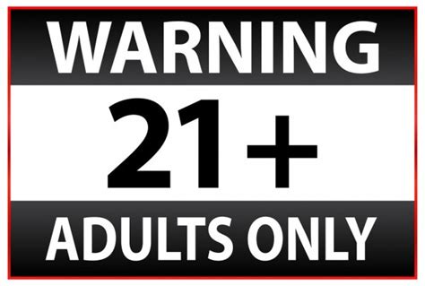 Adults Only 18 Plus Parental Control Sign For Web Pages With Adult