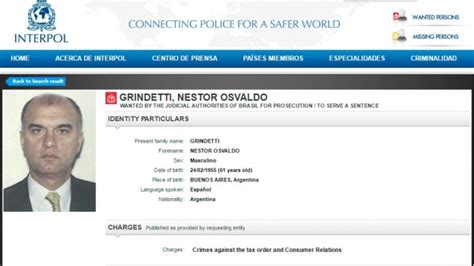 N Stor Grindetti De Buscado Por La Interpol A Candidato A Gobernador