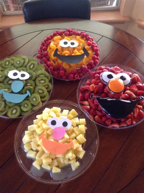 Kids Birthday Party Monster Fruit Tray 2nd B Day Pinterest