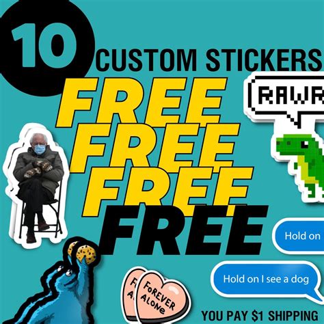 Free Custom Stickers | 3in Sticker Samples in 2022 | Custom stickers ...