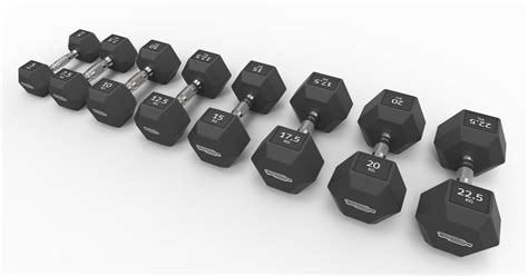 Technogym Hexagon Dumbbells 经久耐用的free Weights系列健身器材