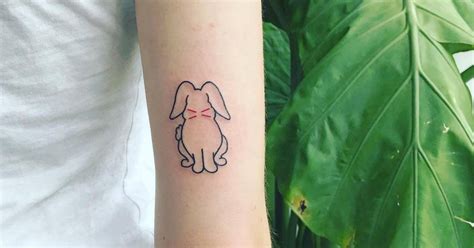 Rabbit Tattoo On The Back Of Sophie Turners Right Arm