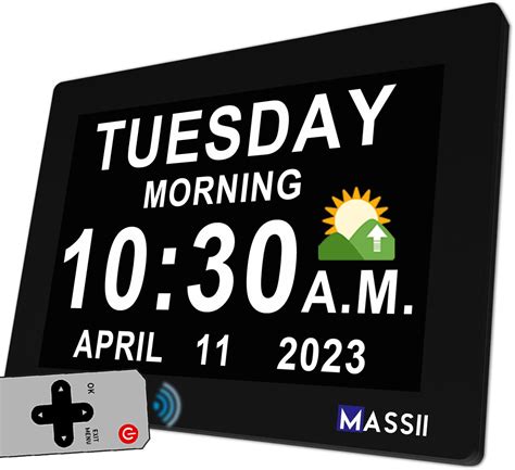 2024 New Digital Clock With Date And Week For Seniors Non