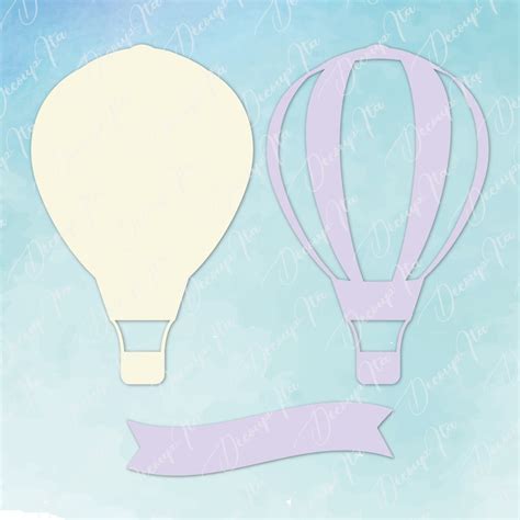 Hot Air Balloon SVG Cut File Hot Air Balloon Clipart Cut Files