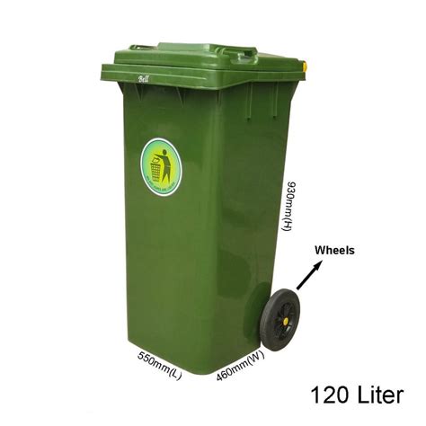 120 Liter Green Dustbin l Tong Sampah Hijau Besar | Shopee Malaysia