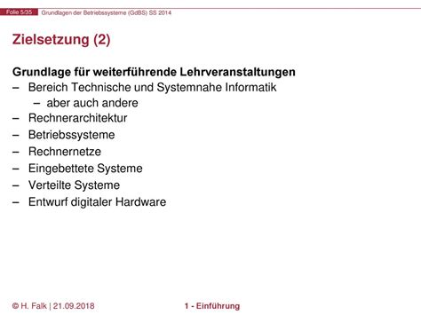 Grundlagen Der Betriebssysteme Cs Ppt Herunterladen