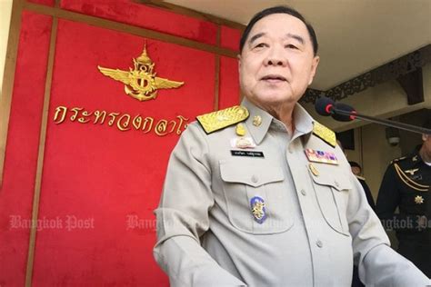 Bangkok Post PM Poll Run Up To Him Says Prawit