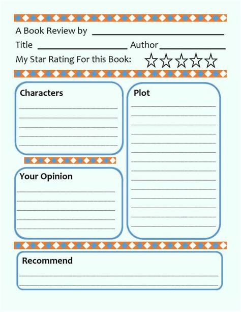 Book Review Template For Kids Tips And Activities Go Science Girls