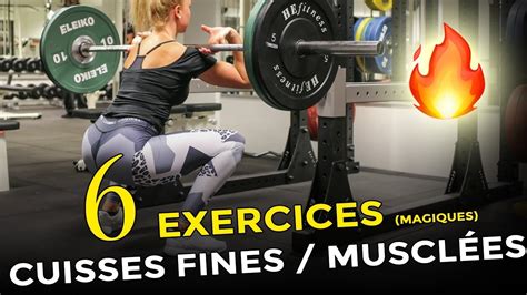 6 EXERCICES MAGIQUES POUR DES CUISSES FINES ET MUSCLÉES YouTube