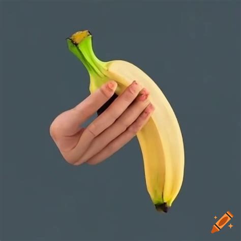 A Humorous Image Of A Banana With Hands On Craiyon