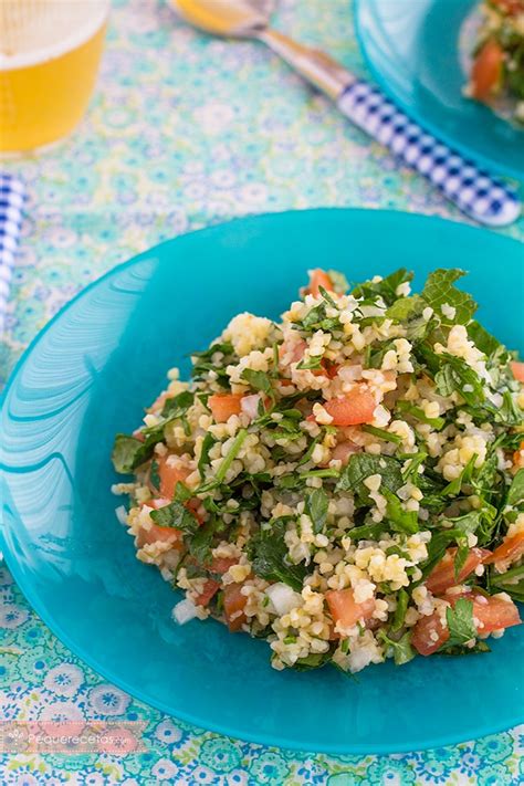 Tabulé o tabbouleh ensalada árabe tradicional PequeRecetas