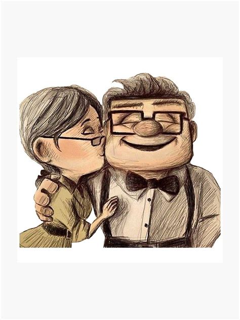 Carl And Ellie Photographic Print Disney Art Drawings Pencil Art