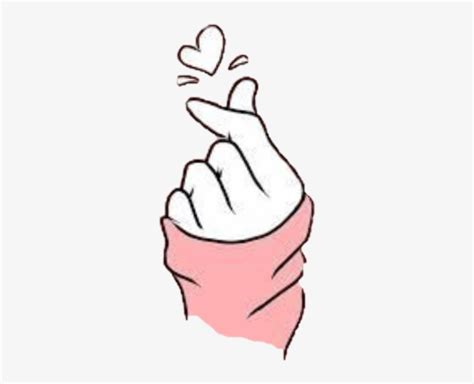 Kawaii Tumblr Coração Heart Bts Kpop Korea Coréi Finger Heart