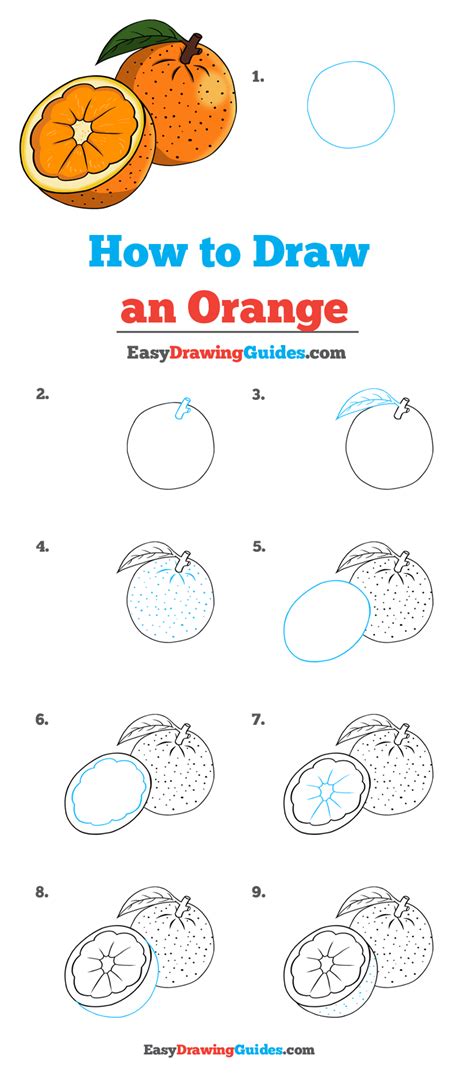 Orange Drawing Easy