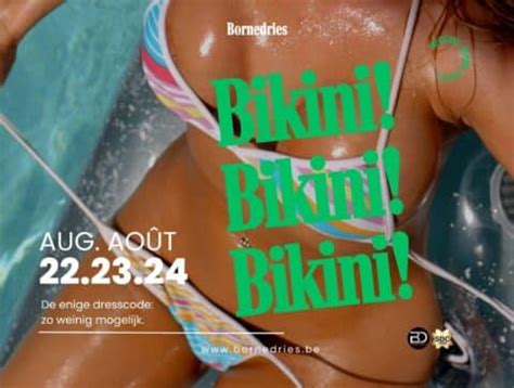 Bikini Topless Pool Party Hete Zomer In Bornedries
