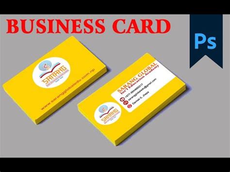 How To Make Business Cards In Photoshop YouTube