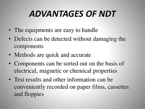 Non Destructive Testing