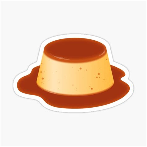 Flan Sticker For Sale By Pigeonpotion Redbubble