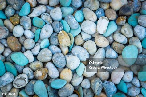 Top View Of Colorful Pebbles Texture Background Stock Photo Download