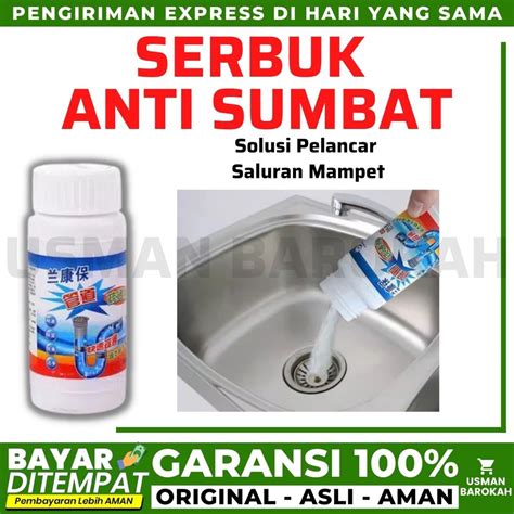 Jual Serbuk Anti Sumbat Pelancar Saluran Air Pembersih Penghilang