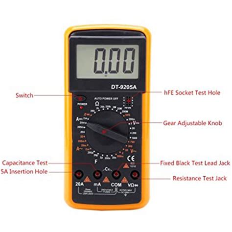 Digital Multimeter Dt A Lcd Display Handheld Digital Multimeter