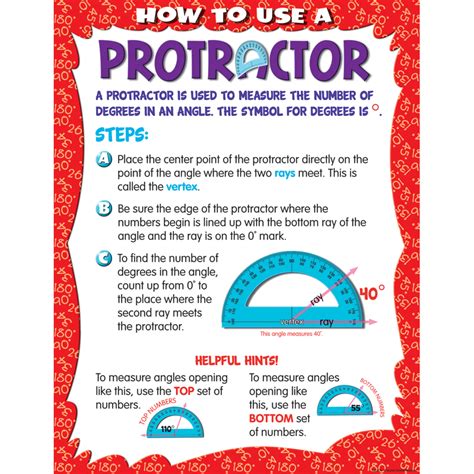 How to Use a Protractor Chart - TCR7730 | Teacher Created Resources