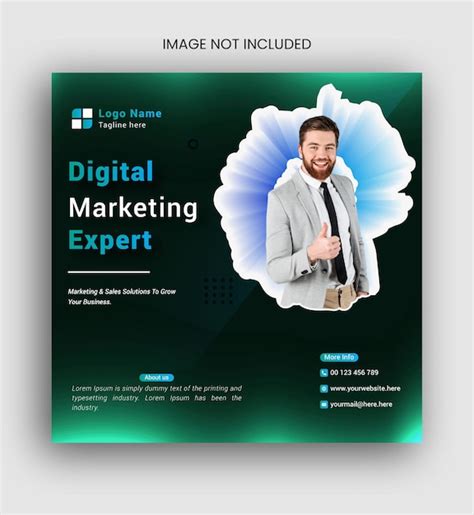 Premium Vector Digital Marketing Expert Social Media Post Design