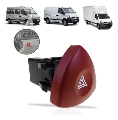 Botão Interruptor Luz Emergência Pisca Alerta Renault Master