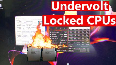 Undervolt Any Locked Intel Cpus For More Performance Even If Bios