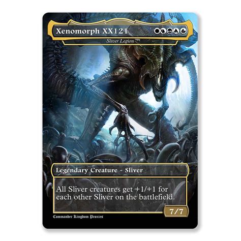 Xenomorph XX121 Sliver Legion Full Art Custom MTG Proxy Card