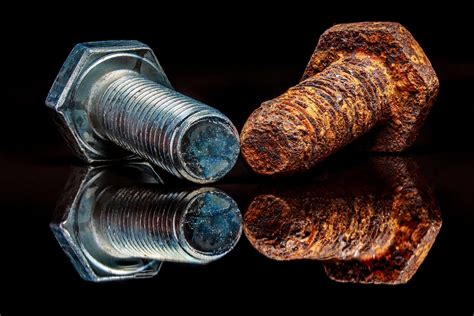 rusty metal parts