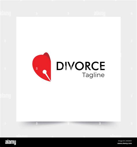 Simple And Modern Logo For Divorce Companies Stock Vector Image And Art