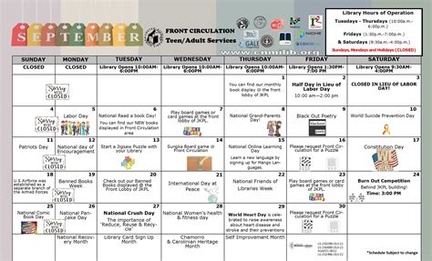 September 2022 Calendar of Events – Joeten Kiyu Public Library