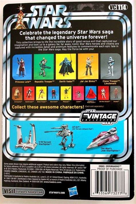 Orrimaarko Vc Action Figure Star Wars The Vintage Collection Prune