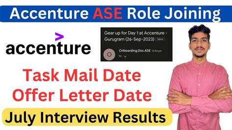 Accenture Onboarding Joining Accenture Offer Letter